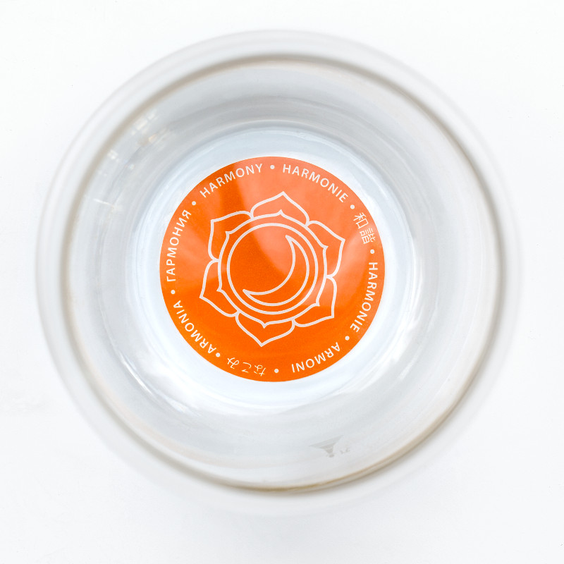 Čakrová sklenice s afirmací Mythos Harmonie