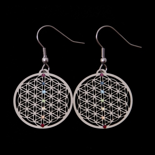 Náušnice "Květ života" Čakra